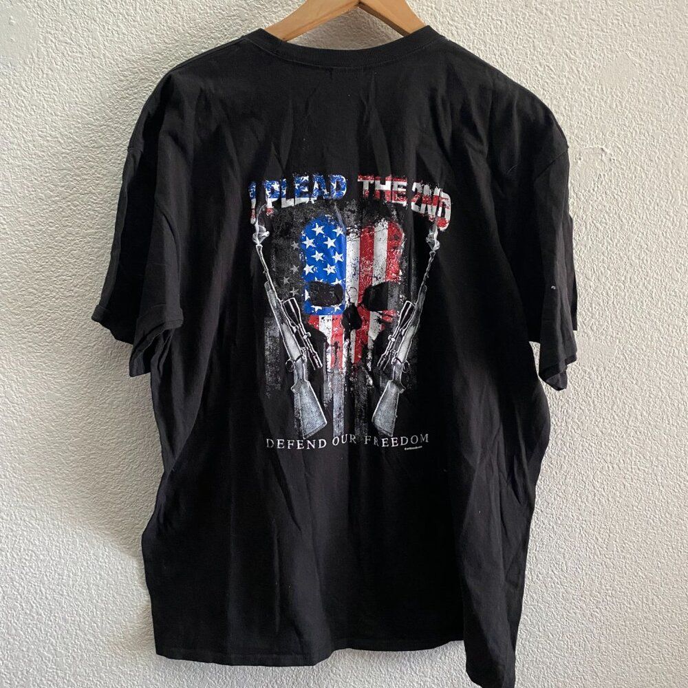 Yellowstone National Park Plead The 2nd Freedom Guns 2A USA T-Shirt XL Black